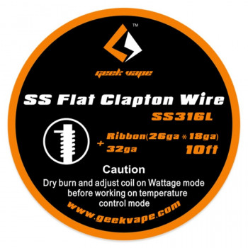 GV flat Clapton SS 26GAx18GA+32GA GV flat Clapton SS 26GAx18GA+32GA